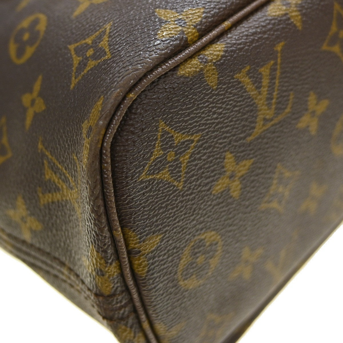 Louis Vuitton Neverfull Monogram, Brown, Canvas, Tote Bag