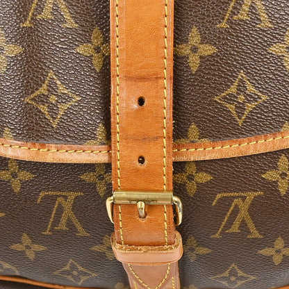 Louis Vuitton Saumur Monogram Canvas, Brown, Canvas, Shoulder Bag