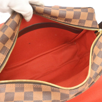 Louis Vuitton Naviglio Damier Ebene, Brown, Canvas, Shoulder Bag