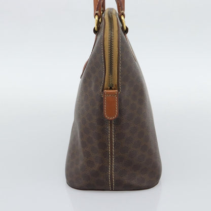 Celine Vintage Handbag Toile Céline, Brown, PVC, Handbag