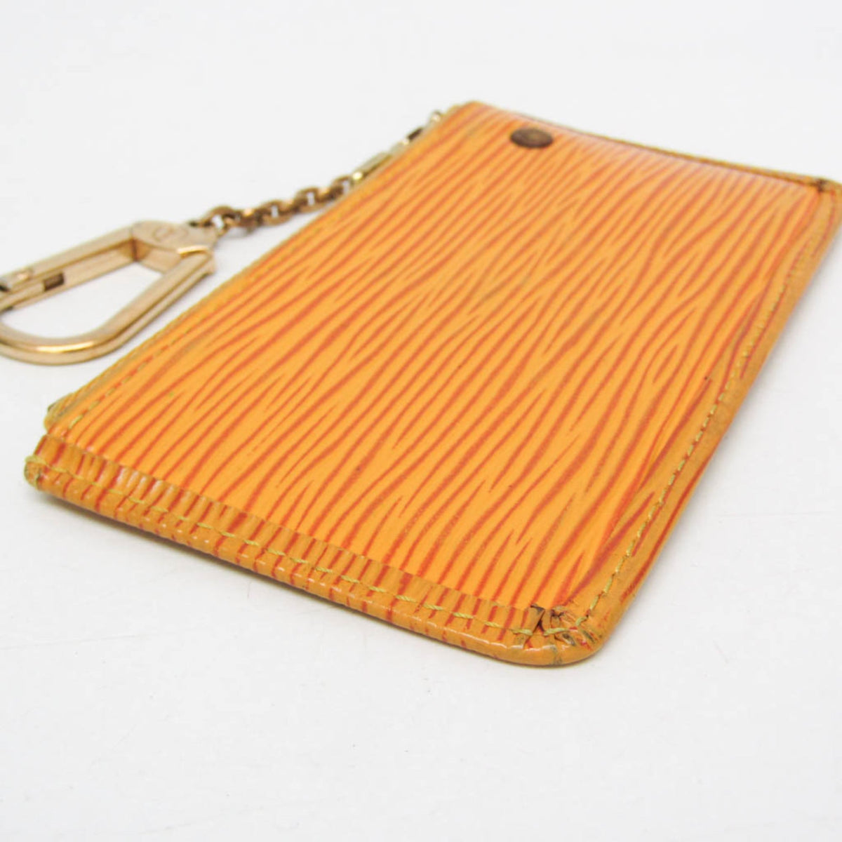 Louis Vuitton Pochette Clés Epi, Yellow, Leather, Wallet