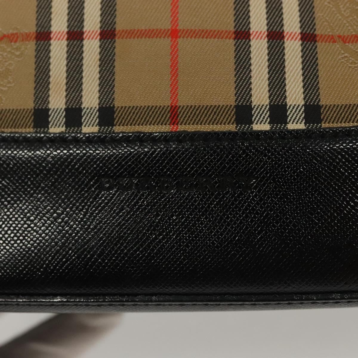 Burberry Nova Check Pattern, Beige, Canvas, Handbag
