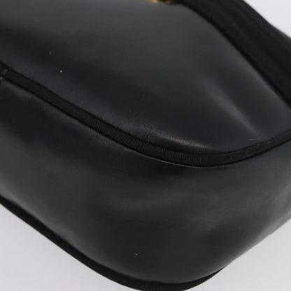 Salvatore Ferragamo Vara Bow camera Leather, Black, Leather, Shoulder Bag