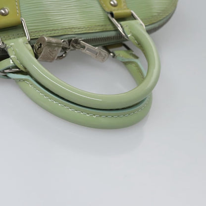 Louis Vuitton Alma Electric Epi Leather, Green, Patent Leather, Handbag