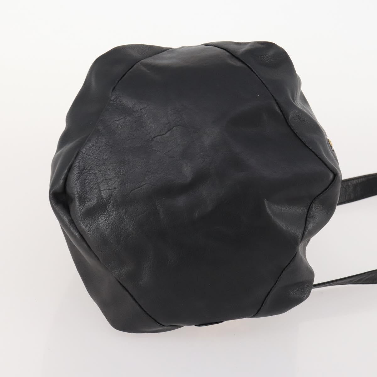 Versace Vintage Leather, Black, Leather, Shoulder Bag