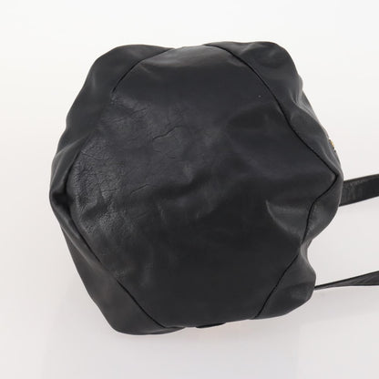 Versace Vintage Leather, Black, Leather, Shoulder Bag