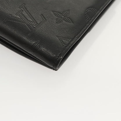 Louis Vuitton Hybrid Monogram Shadow Leather, Black, Leather, Wallet