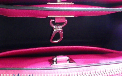 Louis Vuitton Lockme Handbag Leather, PINK, LEATHER, Handbag