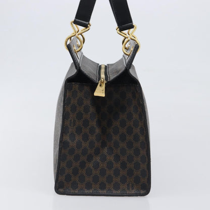 Celine Vintage Macadam Canvas, Black, PVC, Tote Bag