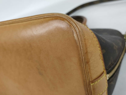 Louis Vuitton Vintage Alma Monogram Canvas, Brown, Canvas, Handbag