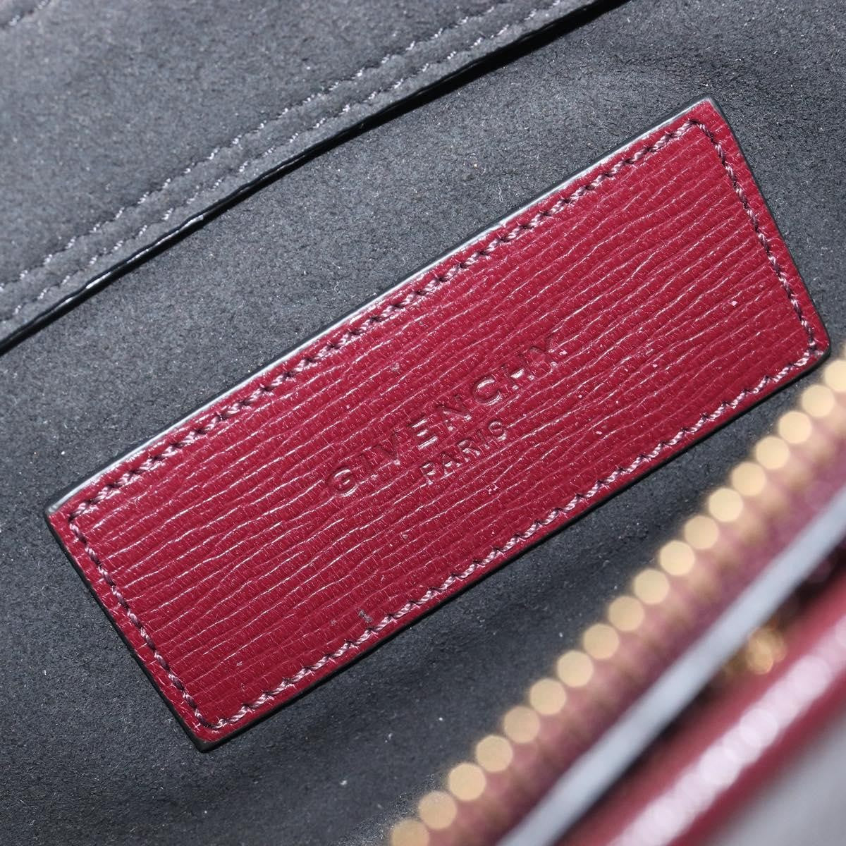 Givenchy Cross 3 Leather, Burgundy, Leather, Crossbody Bag