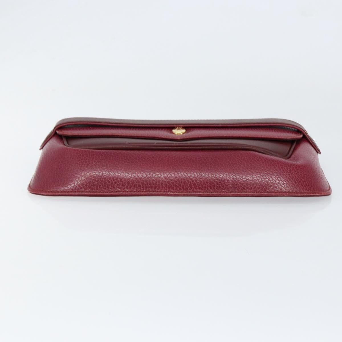 Cartier Must de Cartier Clutch Leather, Burgundy, Leather, Clutch