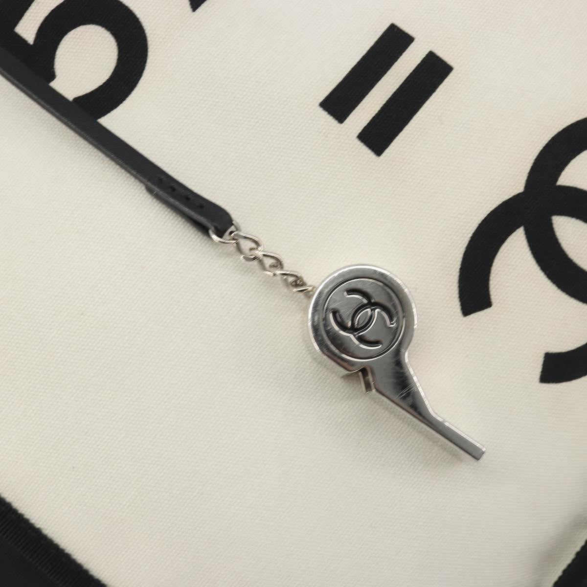 Chanel Let's Demonstrate Canvas, Beige, Canvas, Tote Bag