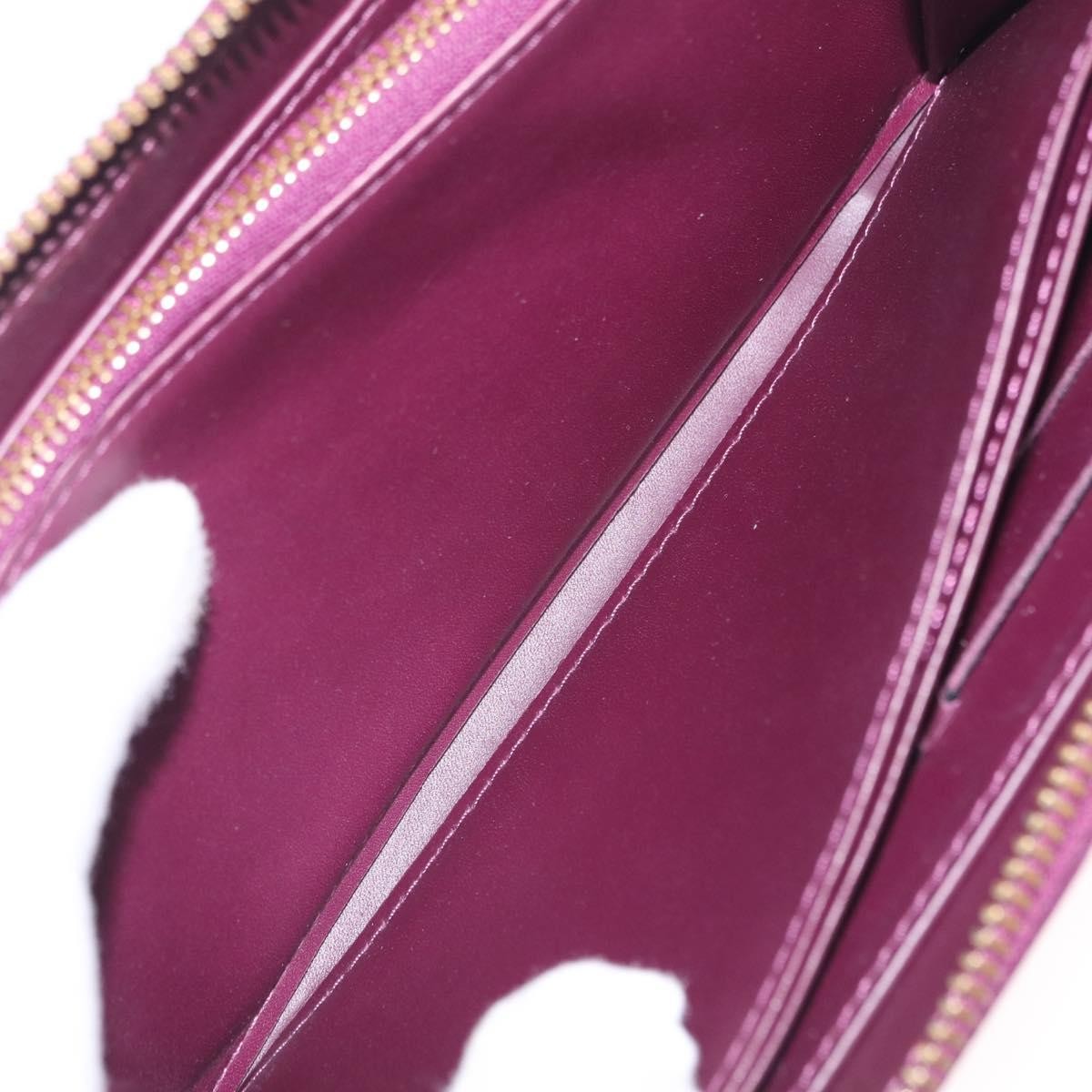Louis Vuitton Zippy Monogram Vernis, Purple, Patent Leather, Wallet