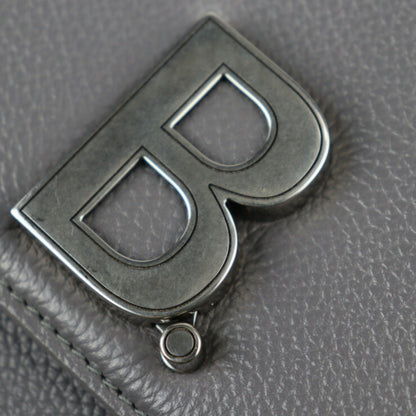 Balenciaga, Grey, Leather, shoulder