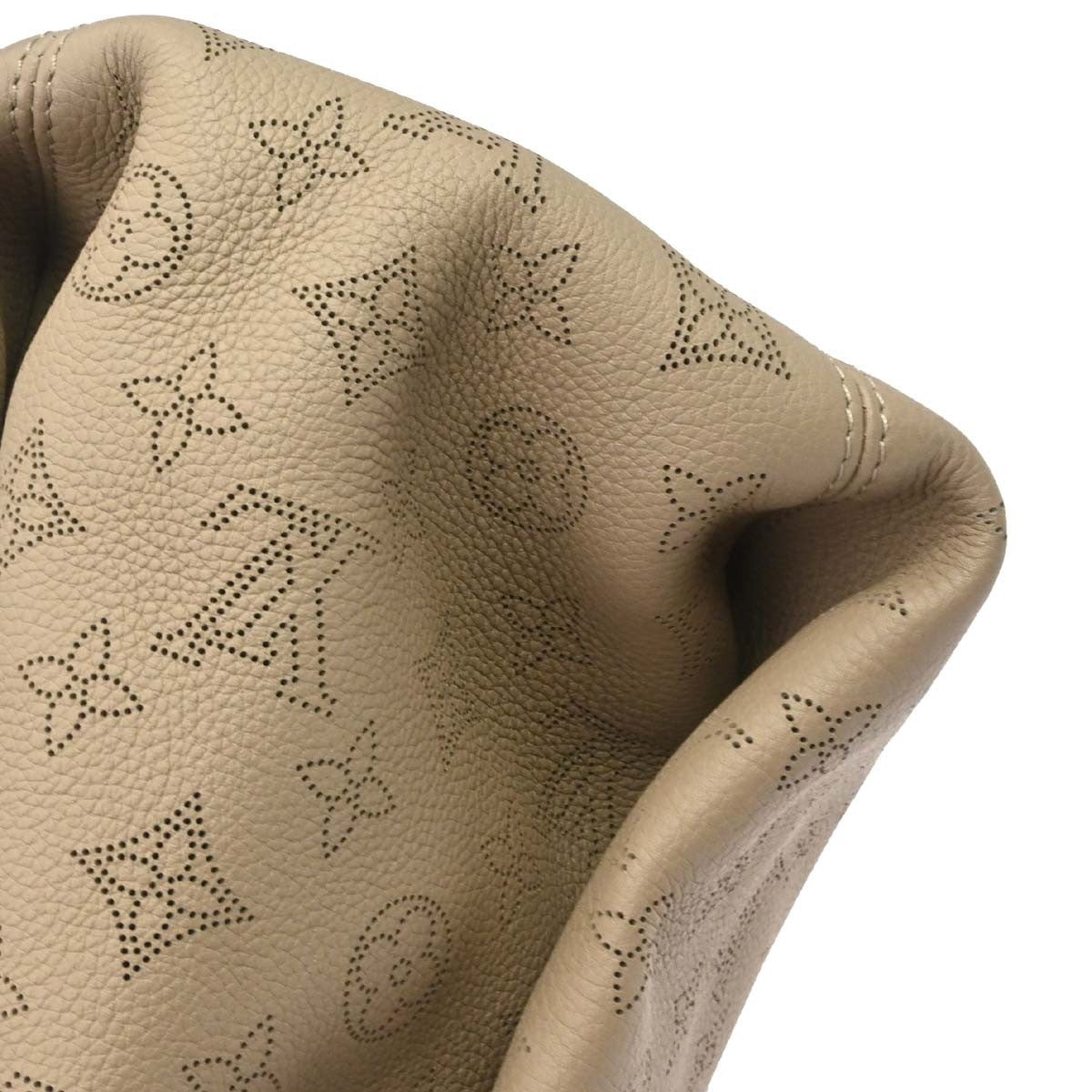 Louis Vuitton Mahina Monogram Leather, Beige, Leather, Shoulder Bag