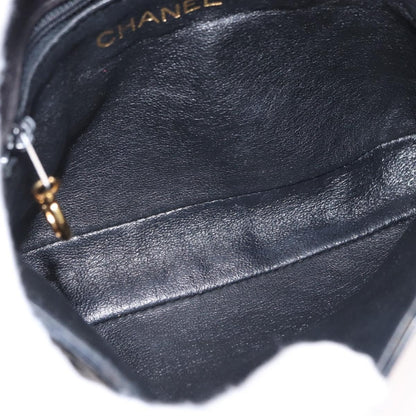 Chanel Vintage CC Flap Waist Patent Leather, Black, Patent Leather, Clutch