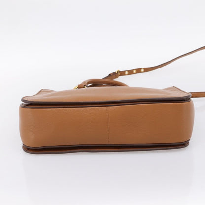 Miu Miu Madras Convertible Lock Leather, Brown, Leather, Tote Bag
