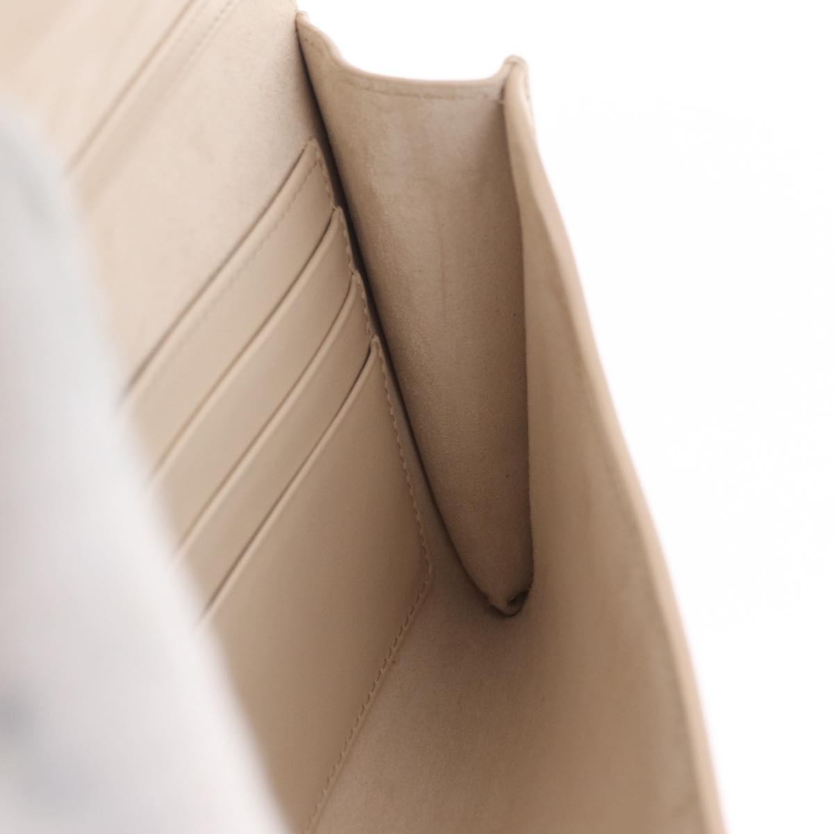 Christian Dior Bobby Flap Leather, Beige, Leather, Shoulder Bag
