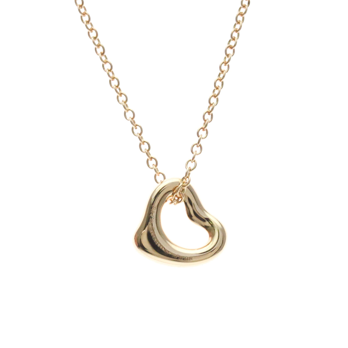 Tiffany & Co. Elsa Peretti Open Heart Pendant 18K Rose Gold, Gold, Pink Gold, Necklace