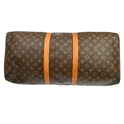 Louis Vuitton Keepall Monogram Canvas, Brown, Canvas, Travel Bag