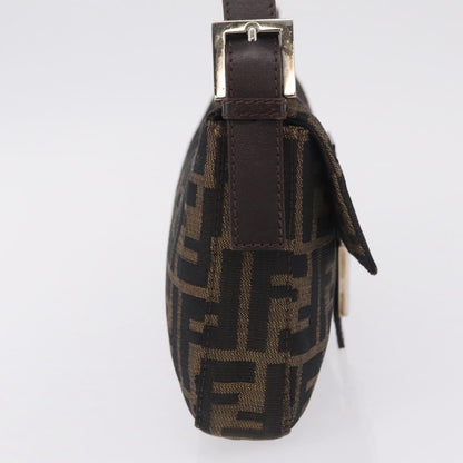 Fendi Baguette Zucca Canvas, Brown, Canvas, Handbag