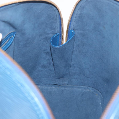 Louis Vuitton Alma Epi Leather, Blue, Leather, Handbag