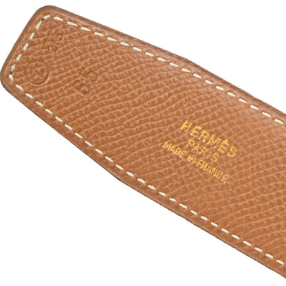 Hermes Constance Reversible Belt Leather, Black, Leather, Belt