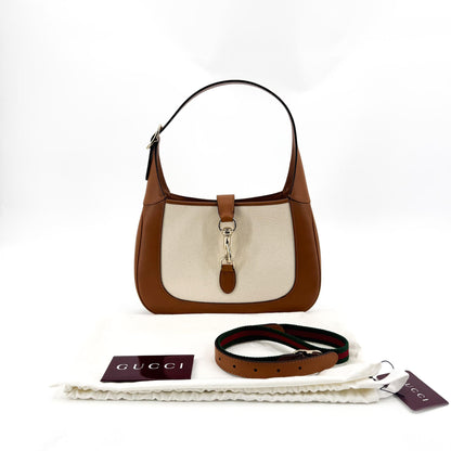 Gucci Jackie 1961 Hobo Leather, Brown, Leather, Shoulder Bag