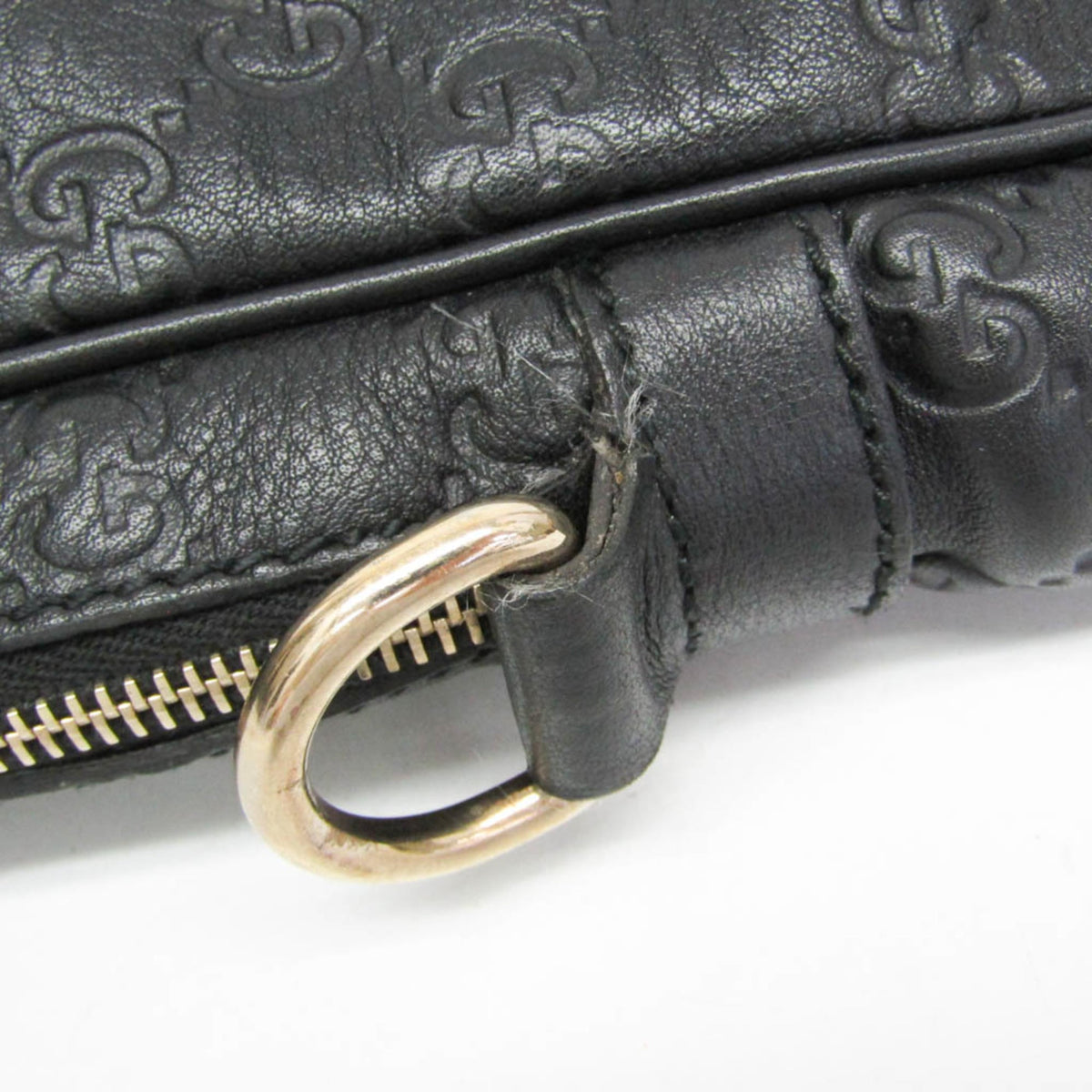 Gucci Convertible Briefcase Guccissima Leather, Black, Leather, Briefcase