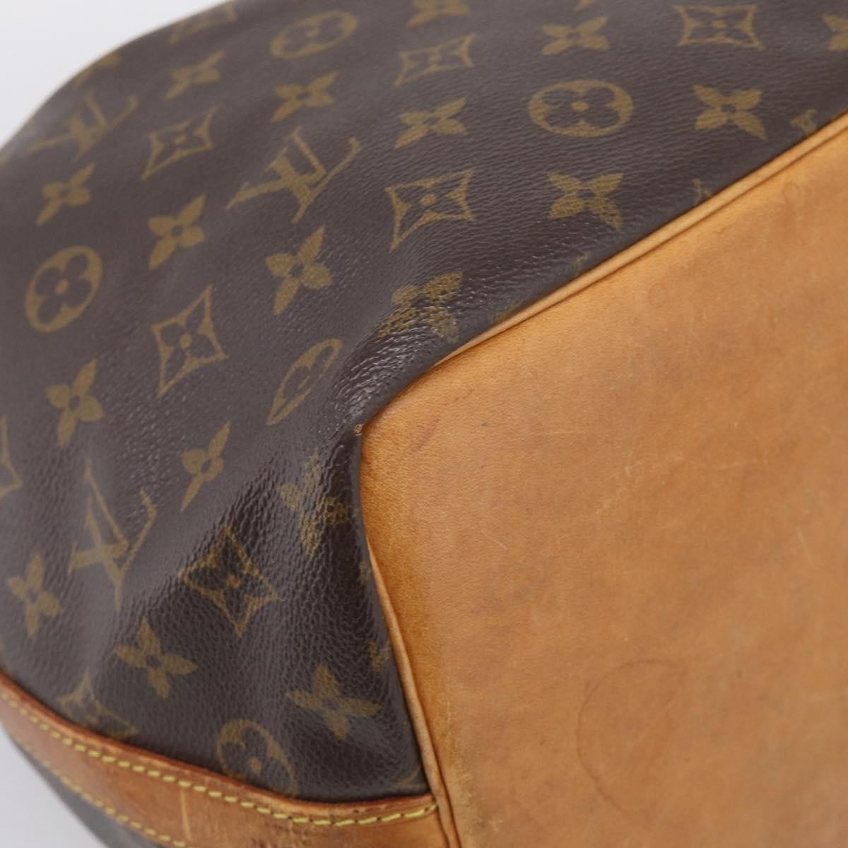 Louis Vuitton Petit Noe Monogram Canvas, Brown, Canvas, Handbag