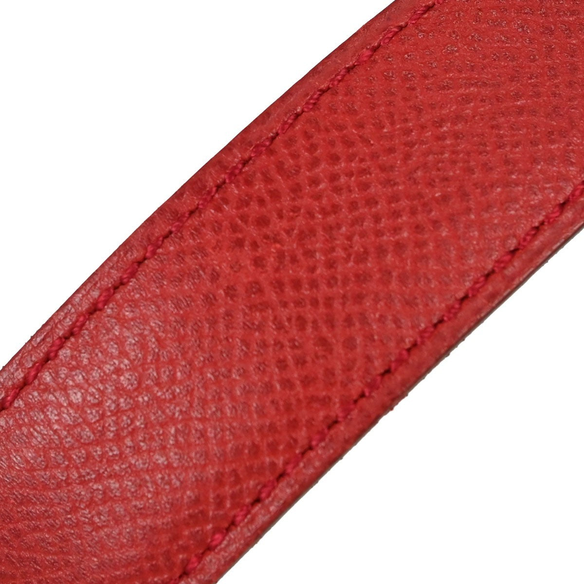 Hermes Constance Reversible Belt Leather, Red, Leather, Belt