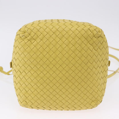 Bottega Veneta Zip Cube Messenger Intrecciato Nappa, Yellow, Leather, Shoulder Bag