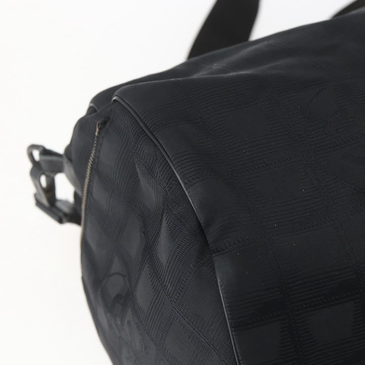 Chanel Travel Line Boston Nylon, Black, Nylon, Travel Bag
