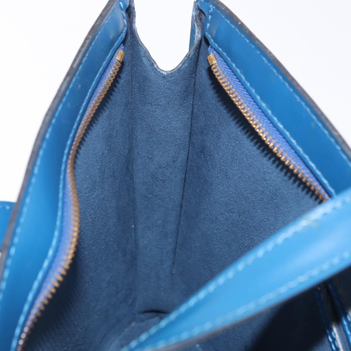 Louis Vuitton Saint Jacques Epi Leather, Blue, Leather, Handbag