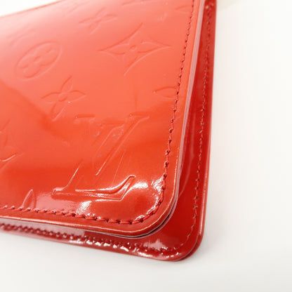 Louis Vuitton Lexington Pochette Monogram Vernis, Red, Patent Leather, Clutch