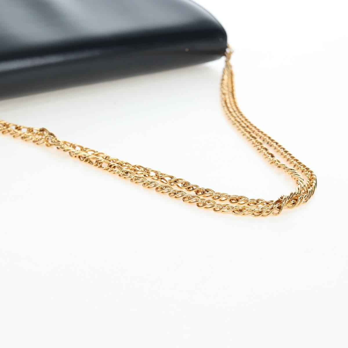 Cartier Sapphire Line Leather, Navy, Leather, Shoulder Bag