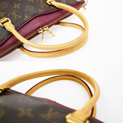 Louis Vuitton Pallas Tote Monogram Canvas with Leather, Brown, Leather, Handbag
