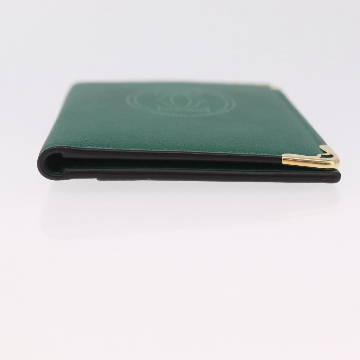 Cartier Coin Purse Must de Cartier Leather, Green, Leather, Wallet