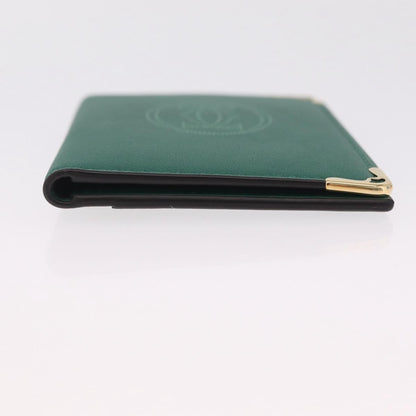Cartier Coin Purse Must de Cartier Leather, Green, Leather, Wallet