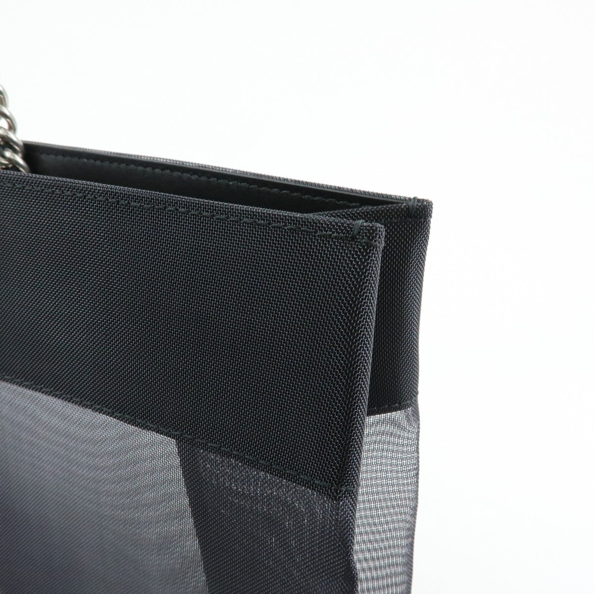 Balenciaga Duty Free Mesh with Leather, Black, Mesh, Tote Bag