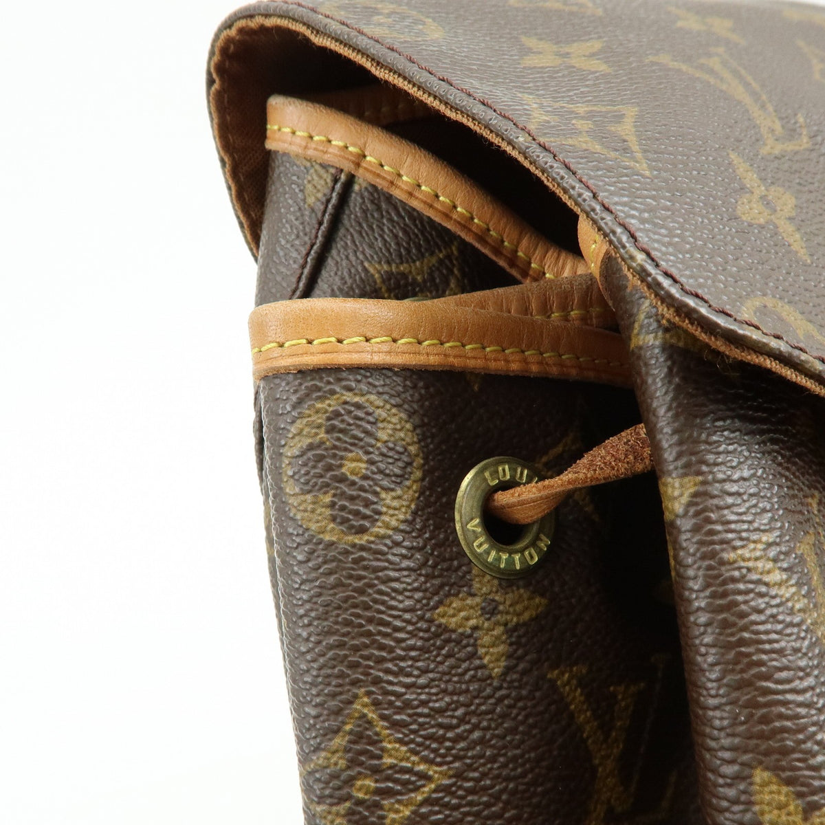 Louis Vuitton Vintage Montsouris Monogram Canvas, Brown, Canvas, Backpack