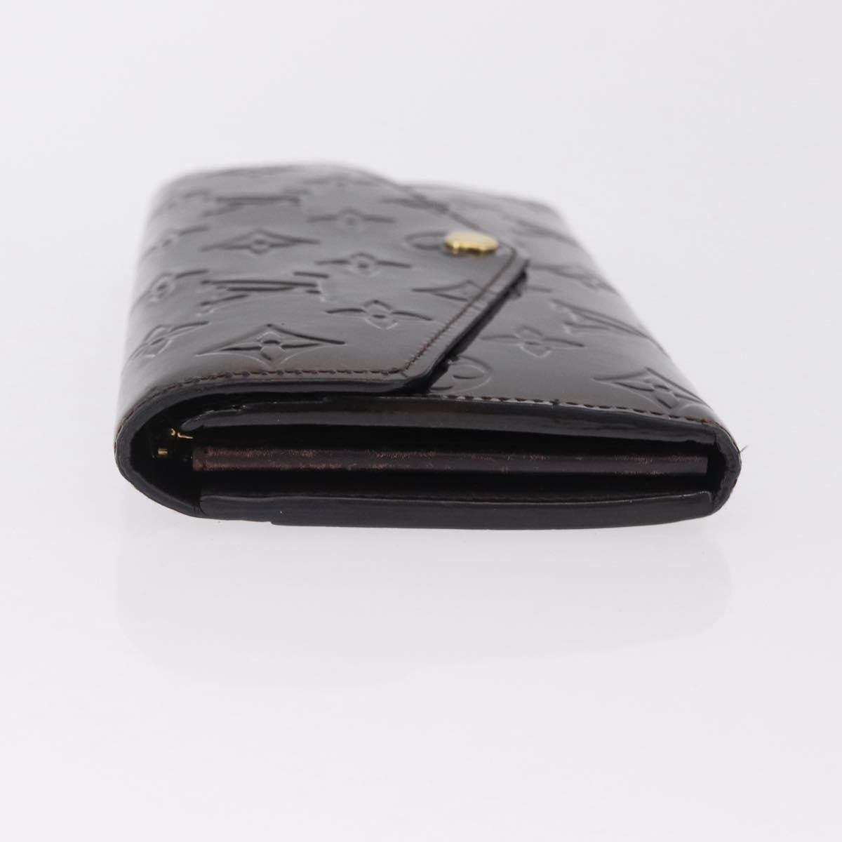 Louis Vuitton Sarah Wallet NM Monogram Vernis, Burgundy, Patent Leather, Wallet