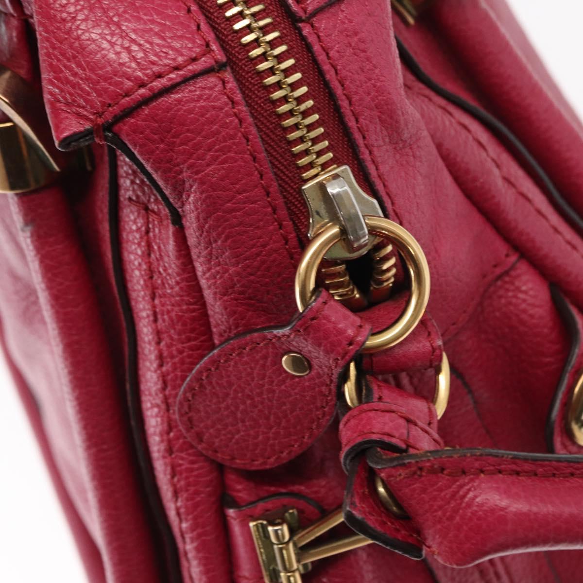 Chloe Paraty Handbag Quilted Leather, PINK, LEATHER, Handbag