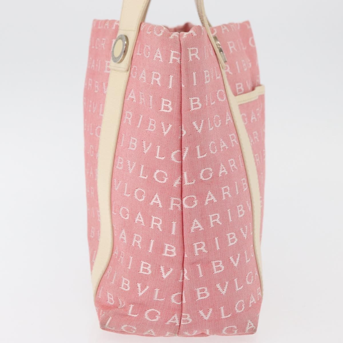 Bvlgari Logomania Canvas, Pink, Canvas, Shoulder Bag