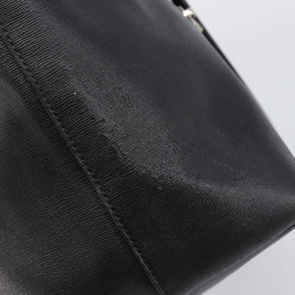 Fendi Monster Roll Leather, Black, Leather, Tote Bag