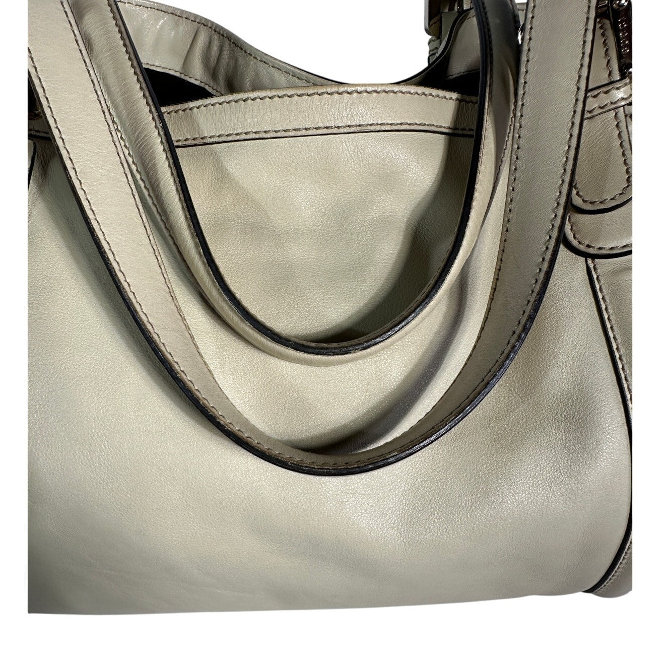 GUCCI Britt Tote Bag Calfskin Leather