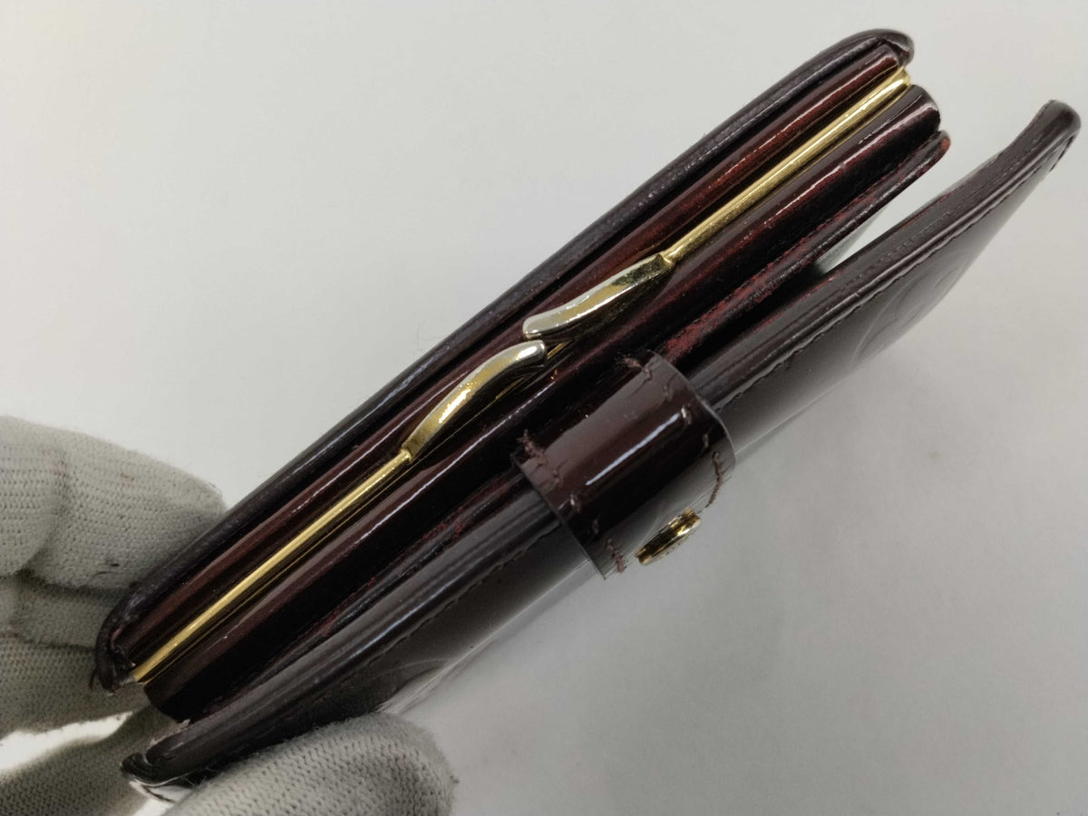 Louis Vuitton Viennois Monogram Canvas, Burgundy, Patent Leather, Card Holder