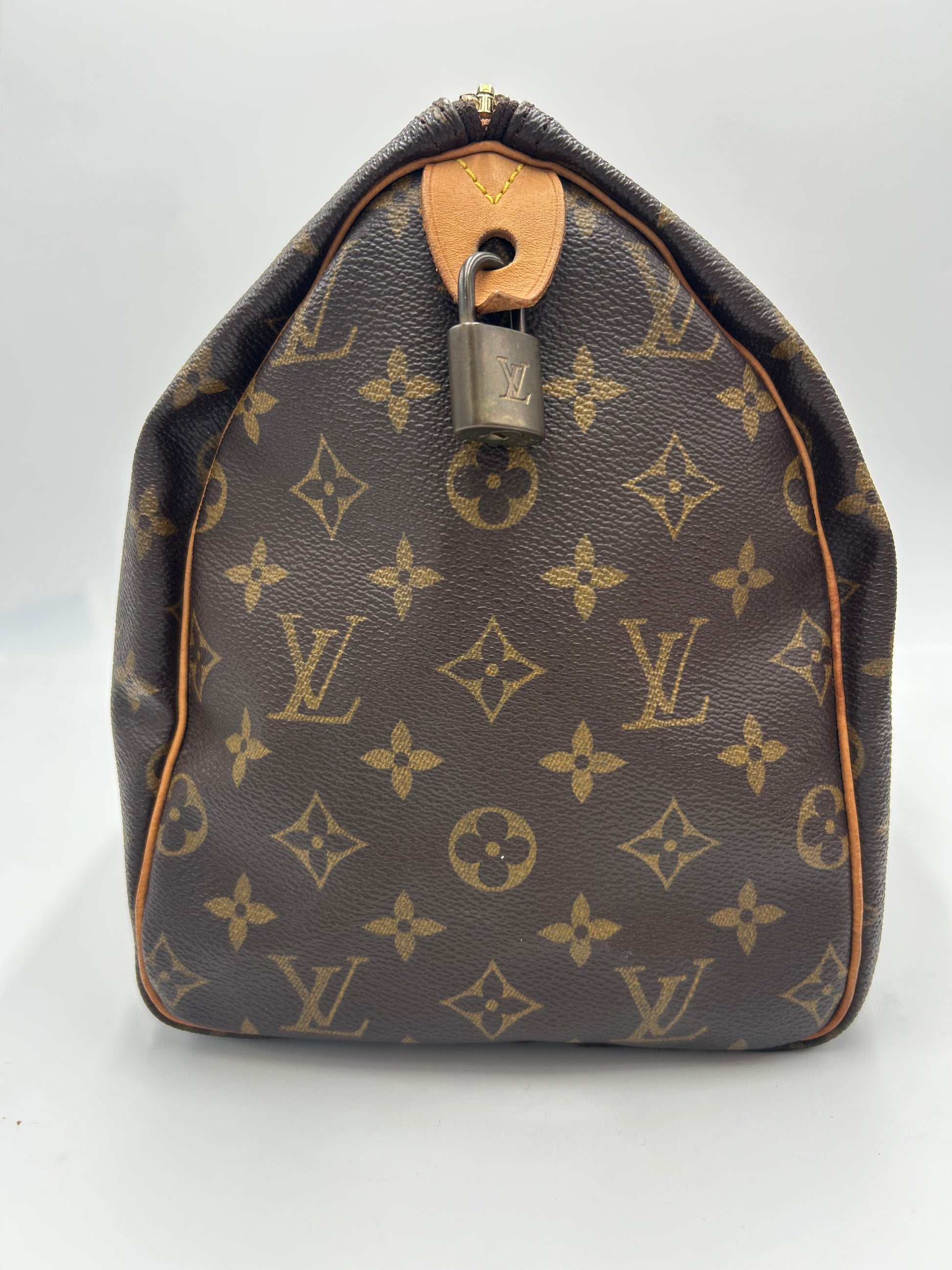 Louis Vuitton Speedy Monogram Canvas, Brown, Canvas, Handbag
