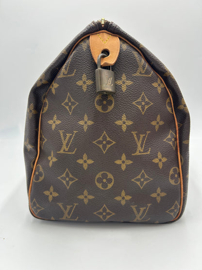 Louis Vuitton Speedy Monogram Canvas, Brown, Canvas, Handbag